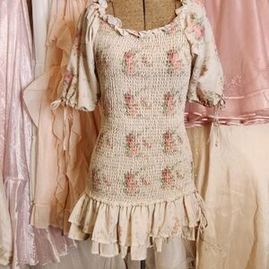 ౨ৎ strangers & lovers floral give yourself a break mini dress ౨ৎ